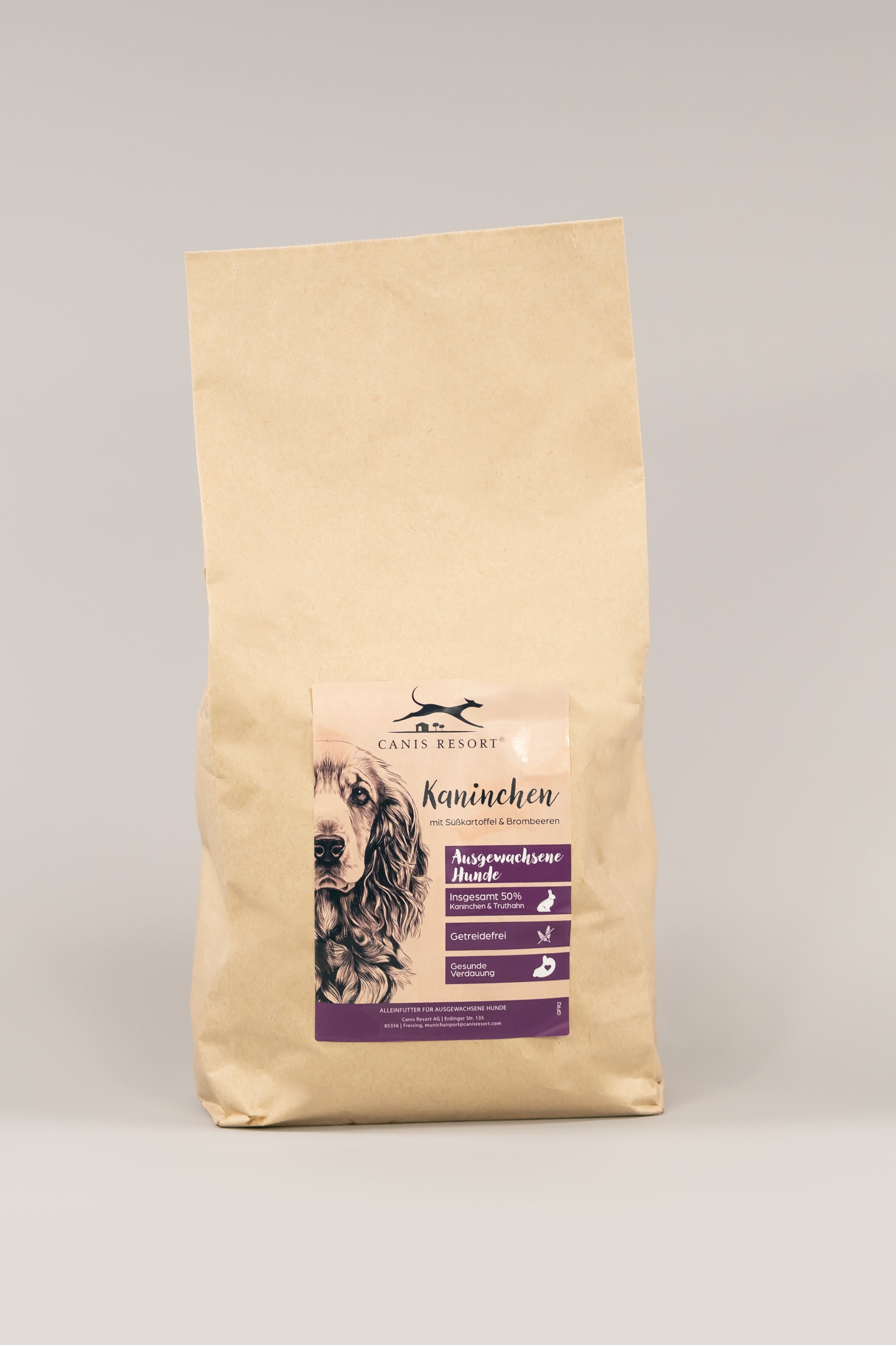 Kaninchen mit Süßkartoffel & Brombeeren
